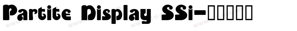 Partite Display SSi字体转换